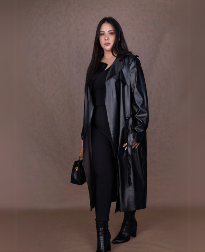 Trench-coat Similicuir